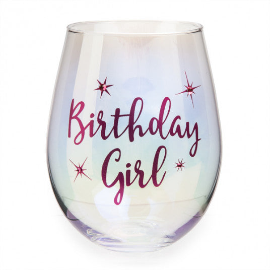 Iridi Steamless Birthday Girl Wine Glass