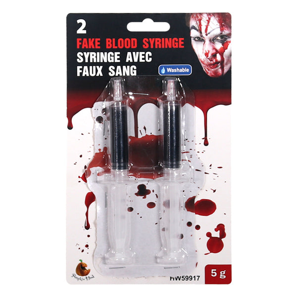 2 Fake Blood Syringe
