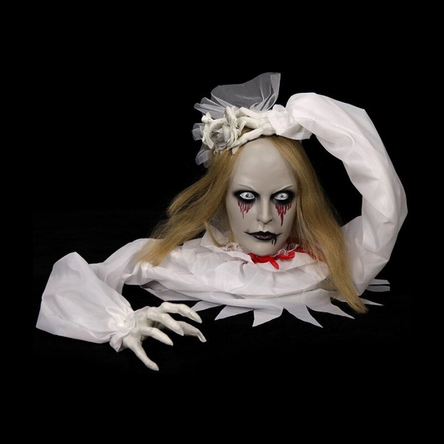 35CM RAISING HEAD DEAD BRIDE-ANIMATED &amp; LIGHT UP