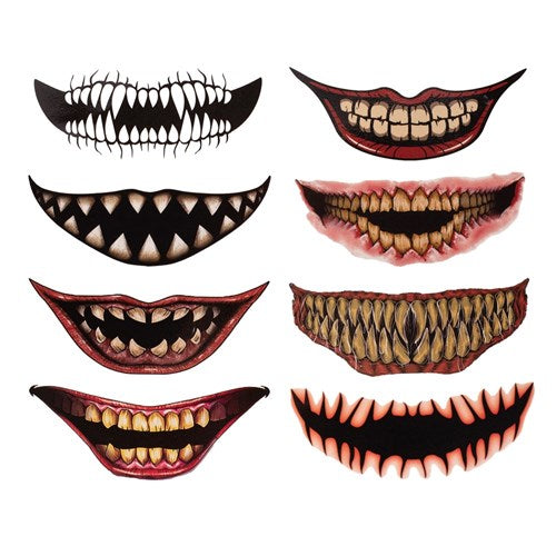 6A HORROR MOUTH MAKEUP TATTOO