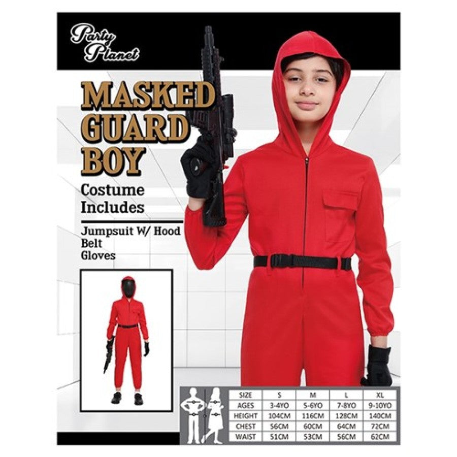 KIDS MASKED GUARD JUMPSUIT-2A SIZES LRG AND XL