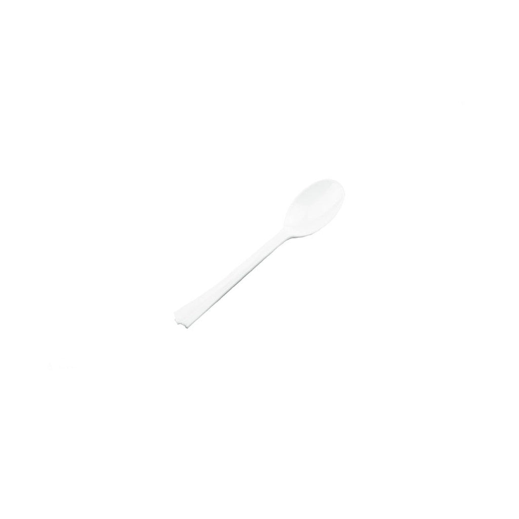 White Heavy Duty Teaspoon Pk40