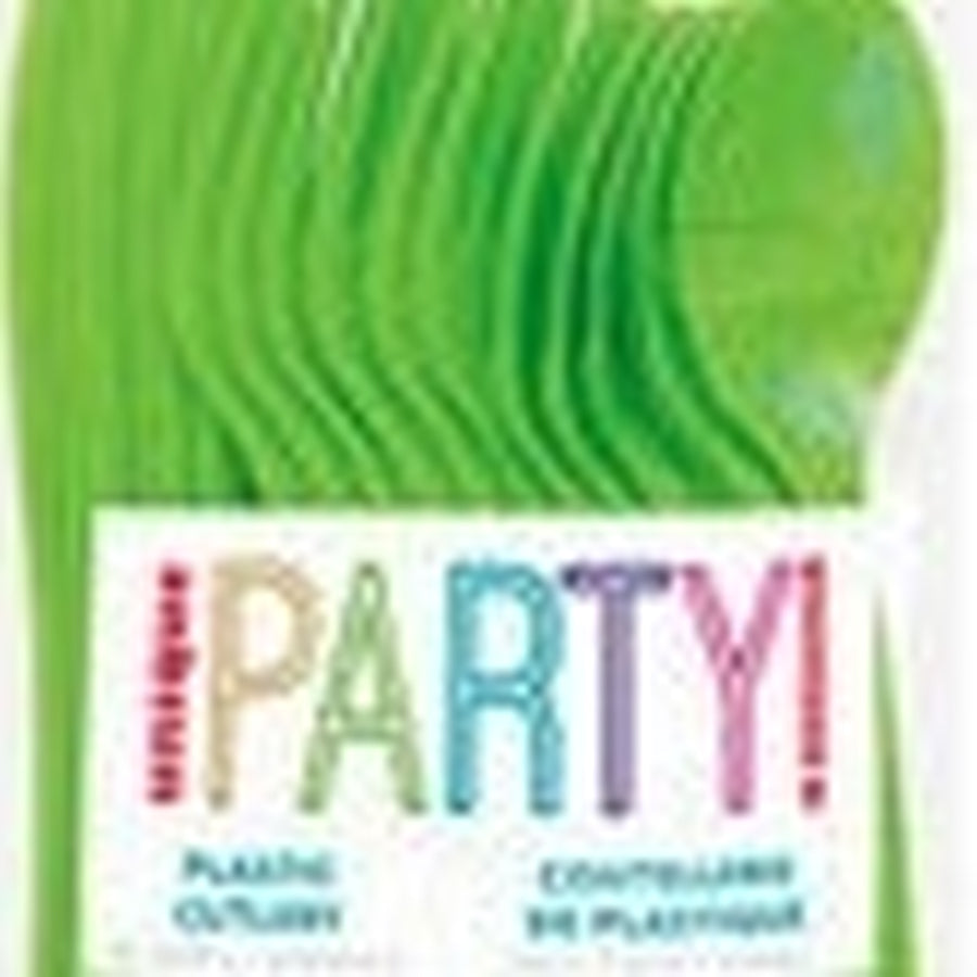 LIME GREEN 18 ASSTD CUTLERY