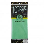 10PCE TISSUE PAPER 50X66CM L.GREEN