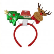 XMAS HEADBAND TREE AND REINDEER ADULT