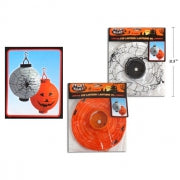 HWEEN PAPER LANTERN 8" LIGHT UP 2ASST
