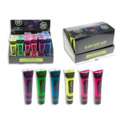 HWEEN MAKEUP 25ML GLOW IN DARK NEON WATER WASHABLE BODY PAINT 6COLS