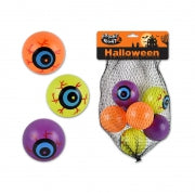 HWEEN 7PK 35MM PLASTIC EYEBALLS IN MESH BAG