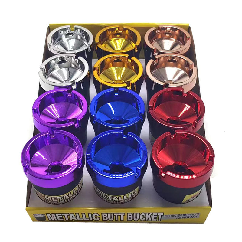 ASHTRAY BUTT BUCKET SMAL UV PLATED COLORS