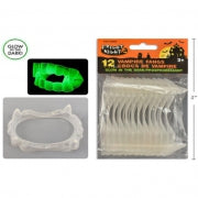 Hween Vampire Teeth 12pk Glow in the Dark