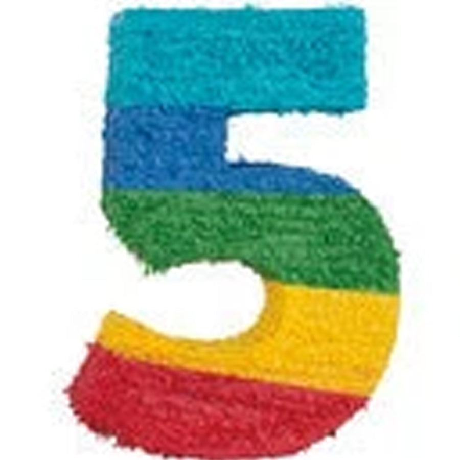 PINATA RAINBOW NUMERAL 5