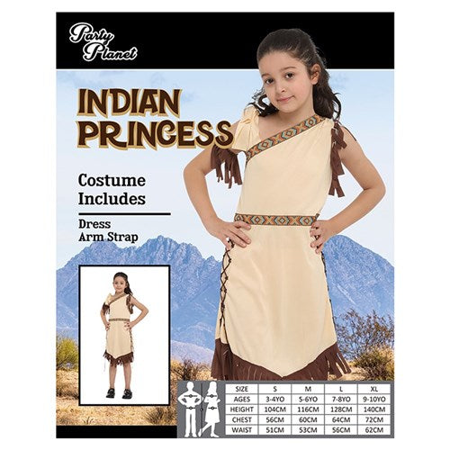 LARGE INDIAN PRINCESS-INCLUDES DRESS, ARM STRAP