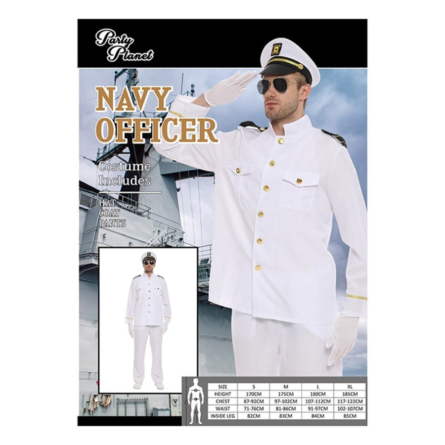 NAVY OFFICER-XLRG INCLUDING HAT, COAT, PANTS