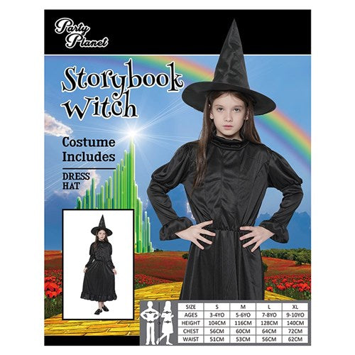 STORYBOOK WITCH-MED INCLUDING HAT, DRESS