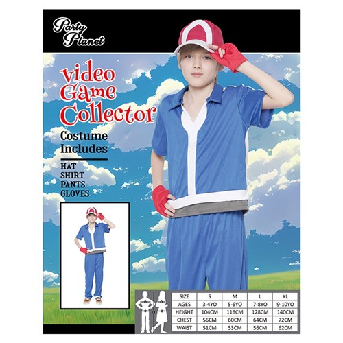 VIDEO GAME COLLECTOR-XLRG INCLUDING HAT, SHIRT, PANTS, GLOVES