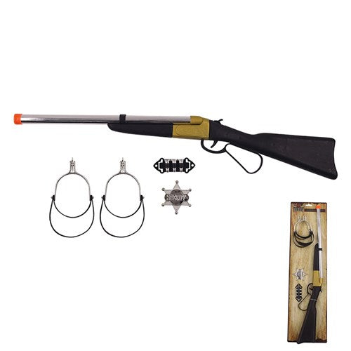 4PC Cowboy Rifle ,Stirrups, Bullets and Badge