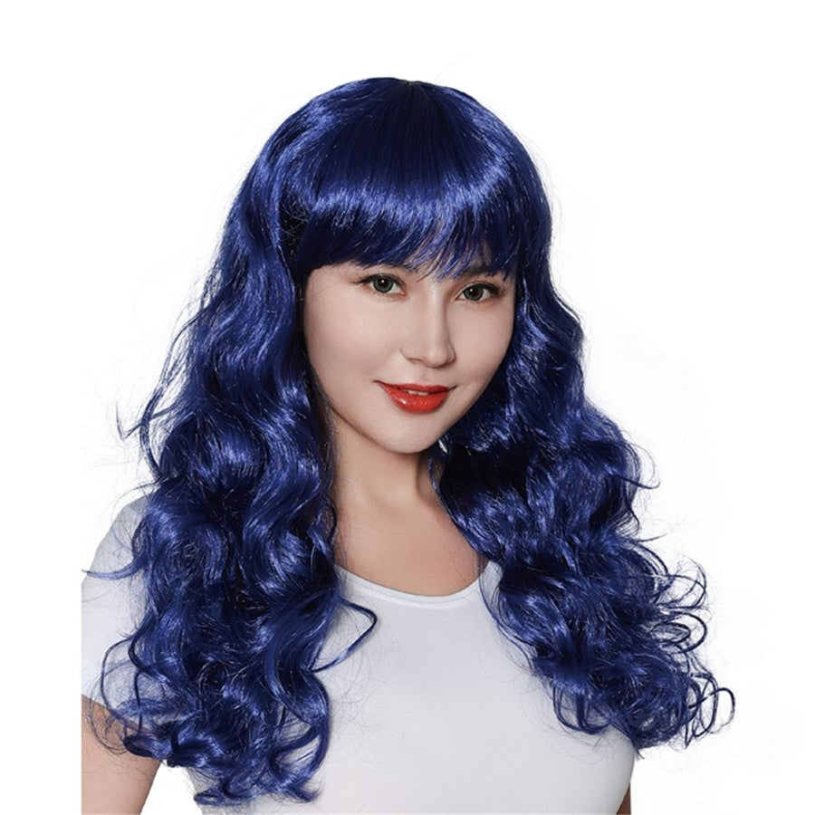 Blue Wavy Wig