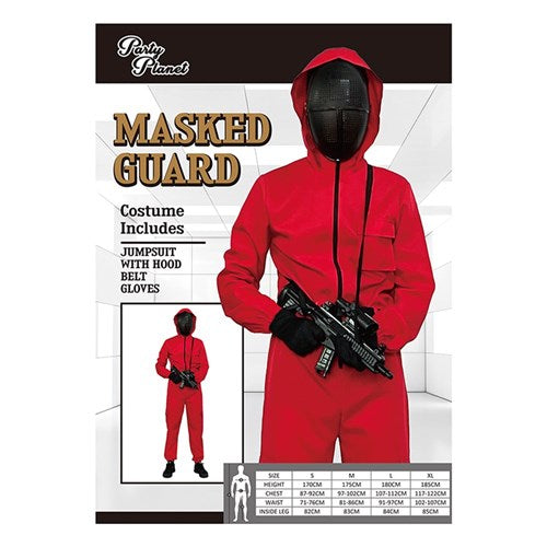 MASKED MAN JUMPSUIT-LRG INCLUDING JUMPSUIT w/HOOD, BELT, GLOVES