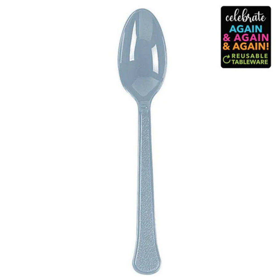 Premium Spoons 20 Pack Silver 