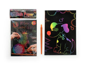 SCRATCH PAPER (5 x A5 SHEETS &amp; STICK PER BAG)