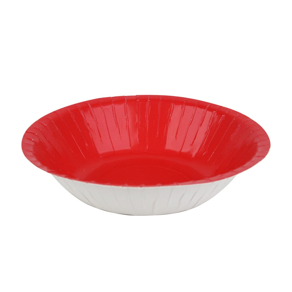 20Pk 18cm Plastic Free Paper Bowl - Cherry