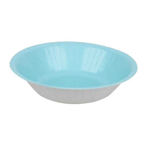 20Pk 18cm Plastic Free Paper Bowl - Azure