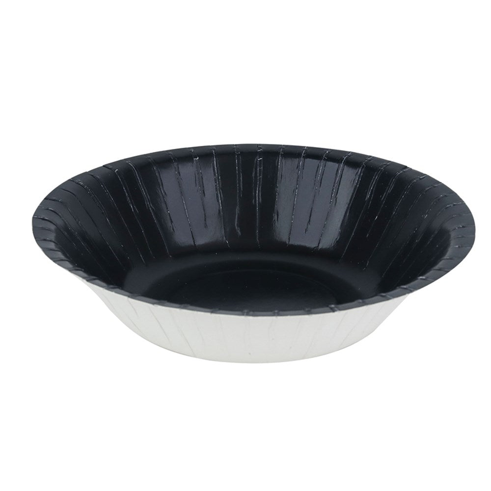 20Pk 18cm Plastic Free Paper Bowl - Midnight