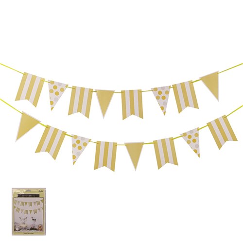 16 SHEET YELLOW GARLAND W/5M RIBBON