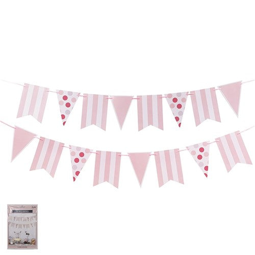 16 SHEET PINK GARLAND W/5M RIBBON