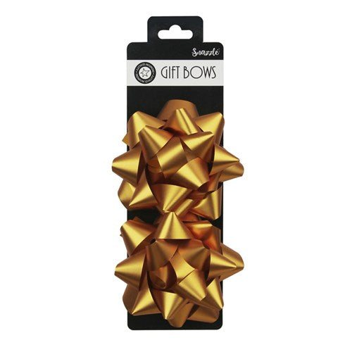 10cm 2pk Rose gold Bow