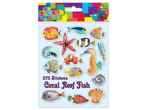 MINI STICKER BOOKS - CORAL REEF FISH