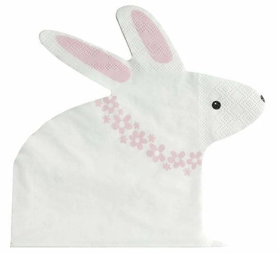 20 Bunny Shape Napkins
