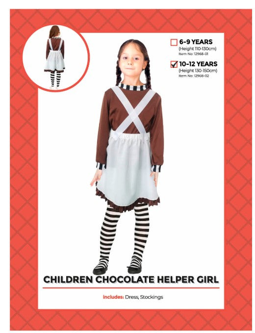Children Choclate Worker Girl 10-12 year