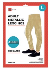 Adult Metallic Leggings gold L/XL