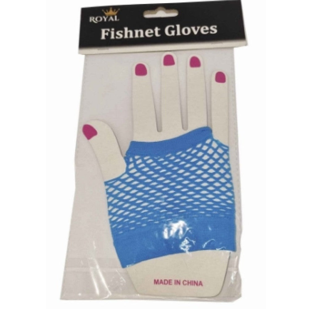 Blue Fishnet Hand Glove