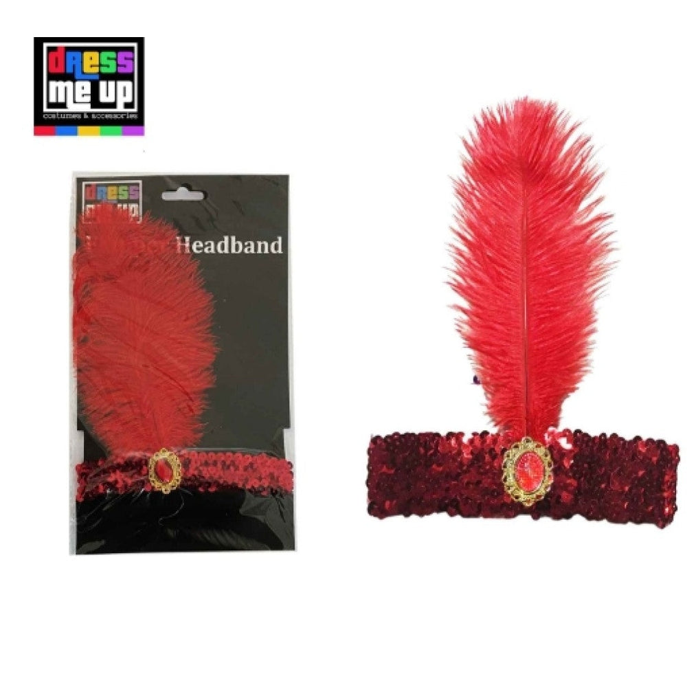 Red Flapper Headband