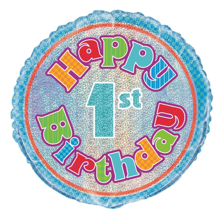 45cm Rainbow 1st Birthday