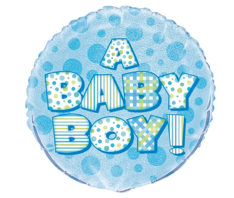 45cm Baby Boy Foil