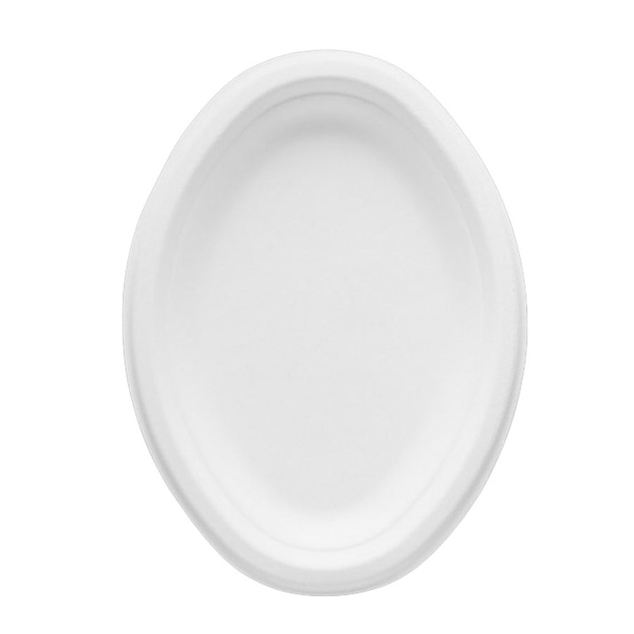 Small Sugarcane 260 x 200mm Oval Plates PK40