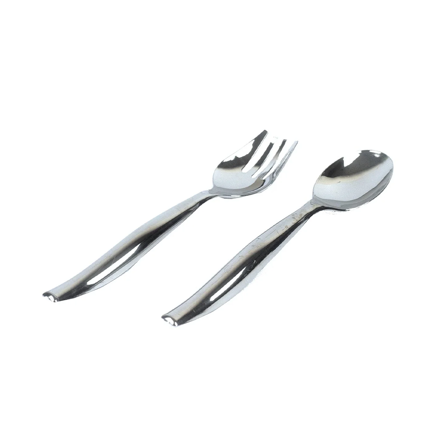 Stainless Steel Look-Alike Salad Servers Pk2