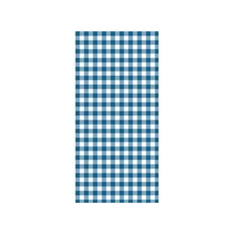 TABLECOVER PAPER GINGHAM BLUE