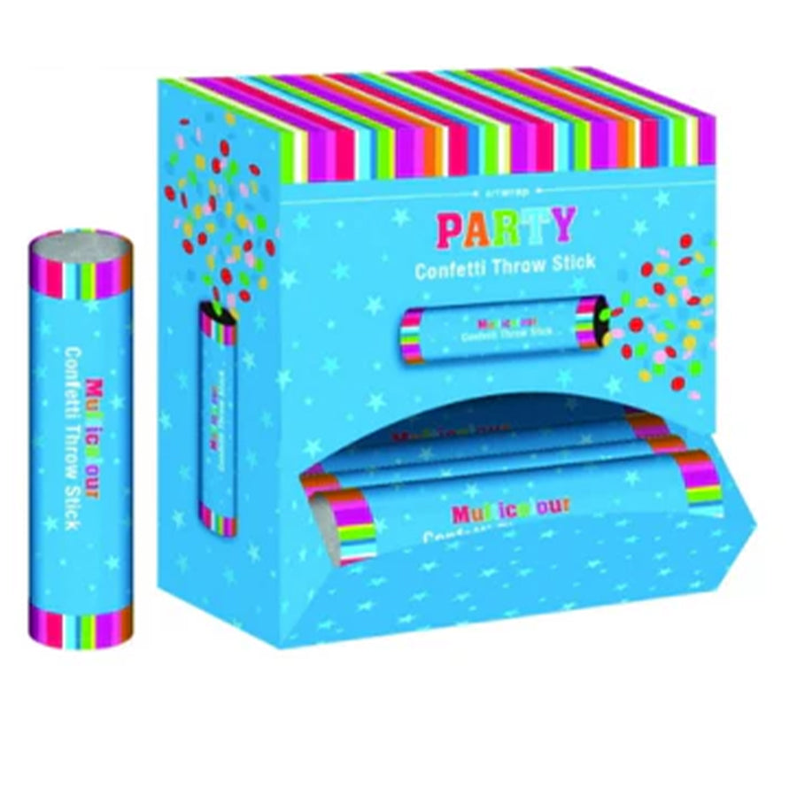 THROW CONFETTI STICK 20CM