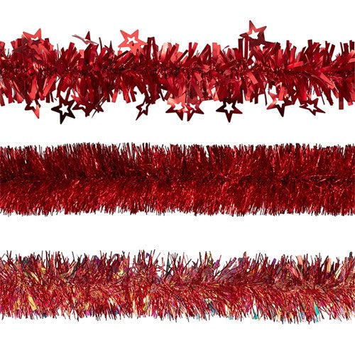 3A - 2M RED TINSEL