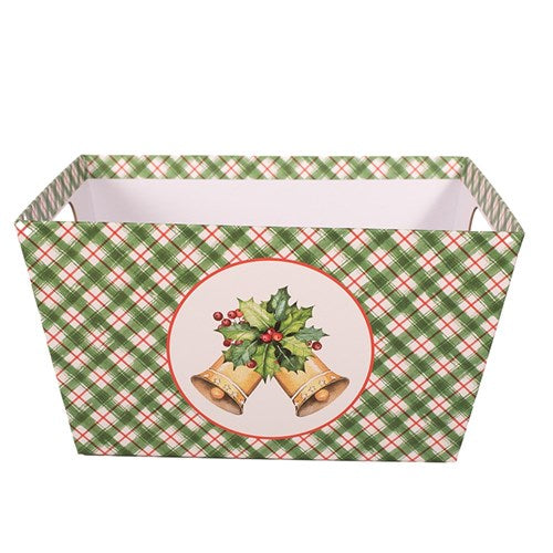 JINGLE BELLS CHRISTMAS HAMPER BOX 27.5 X 21.5 X 15CM
