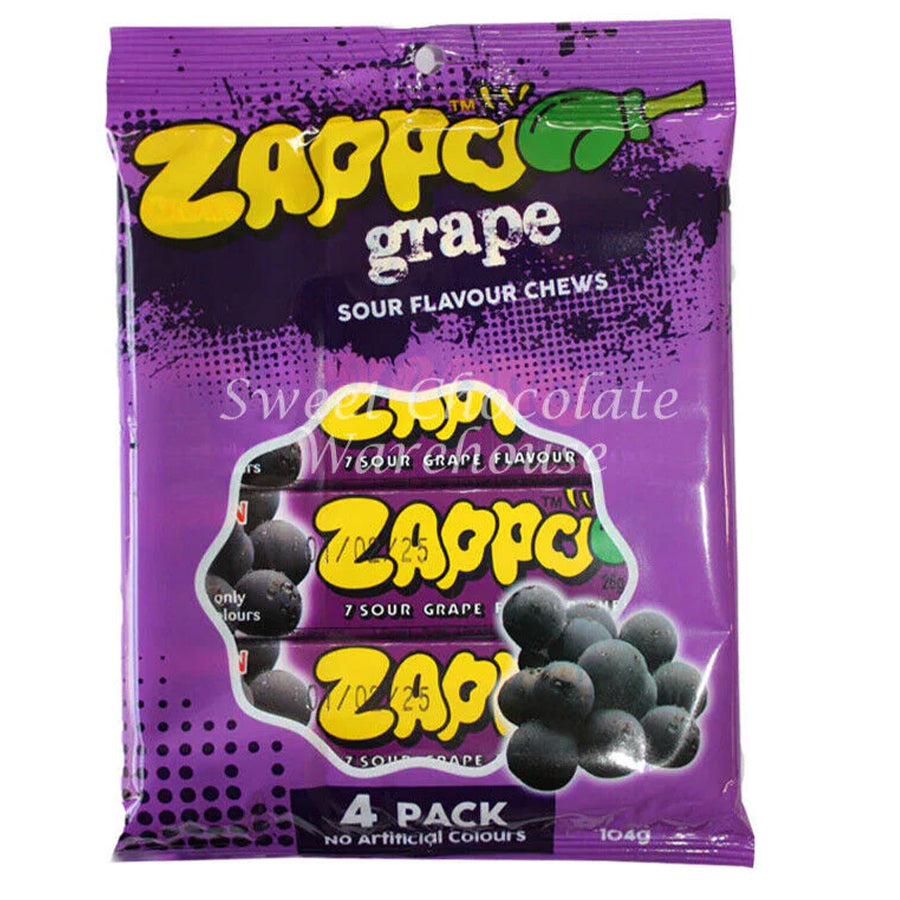 Zappo 4 Pack Grape 104g