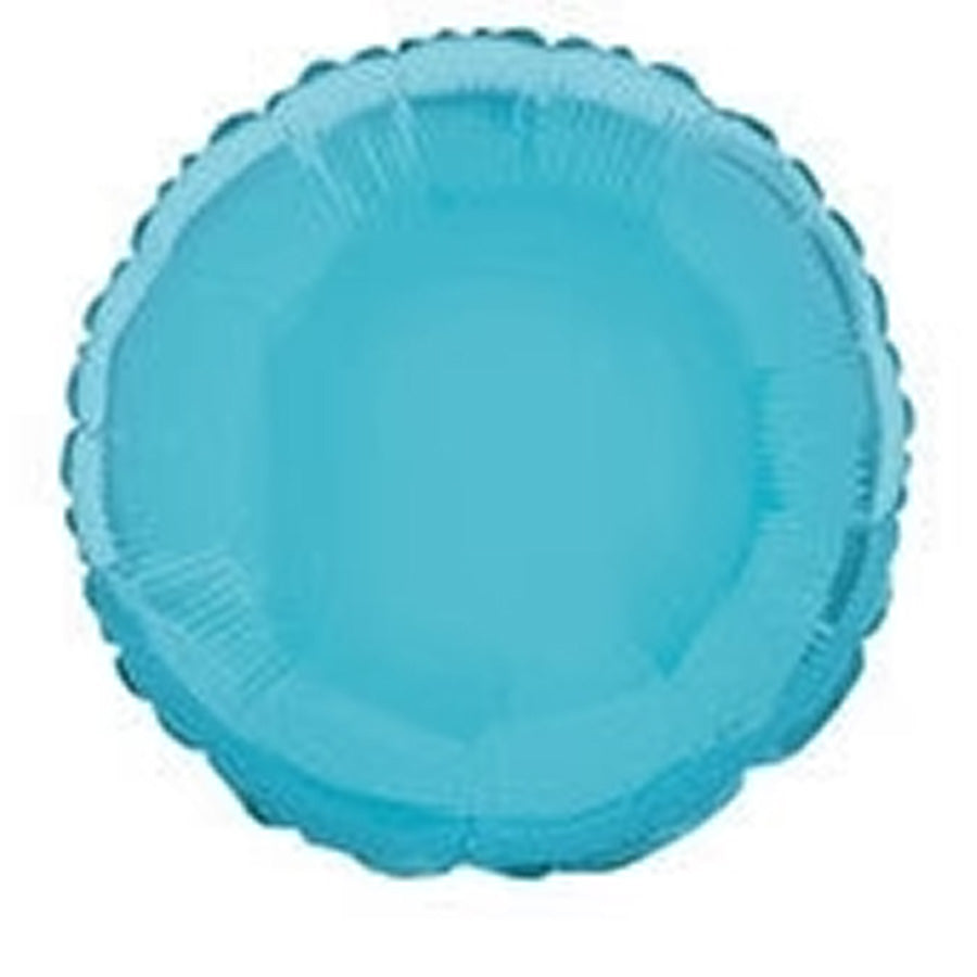 Baby Blue Round 45cm (18") Foil Balloons Packaged