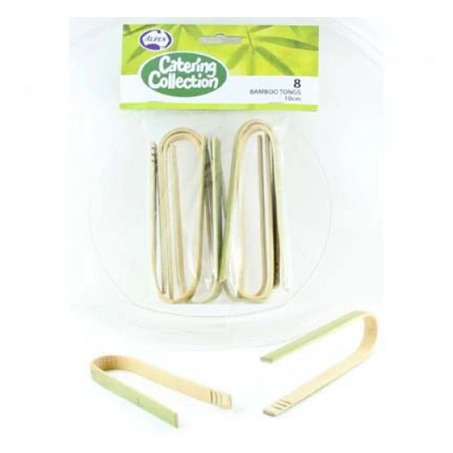 BAMBOO TONGS PK8
