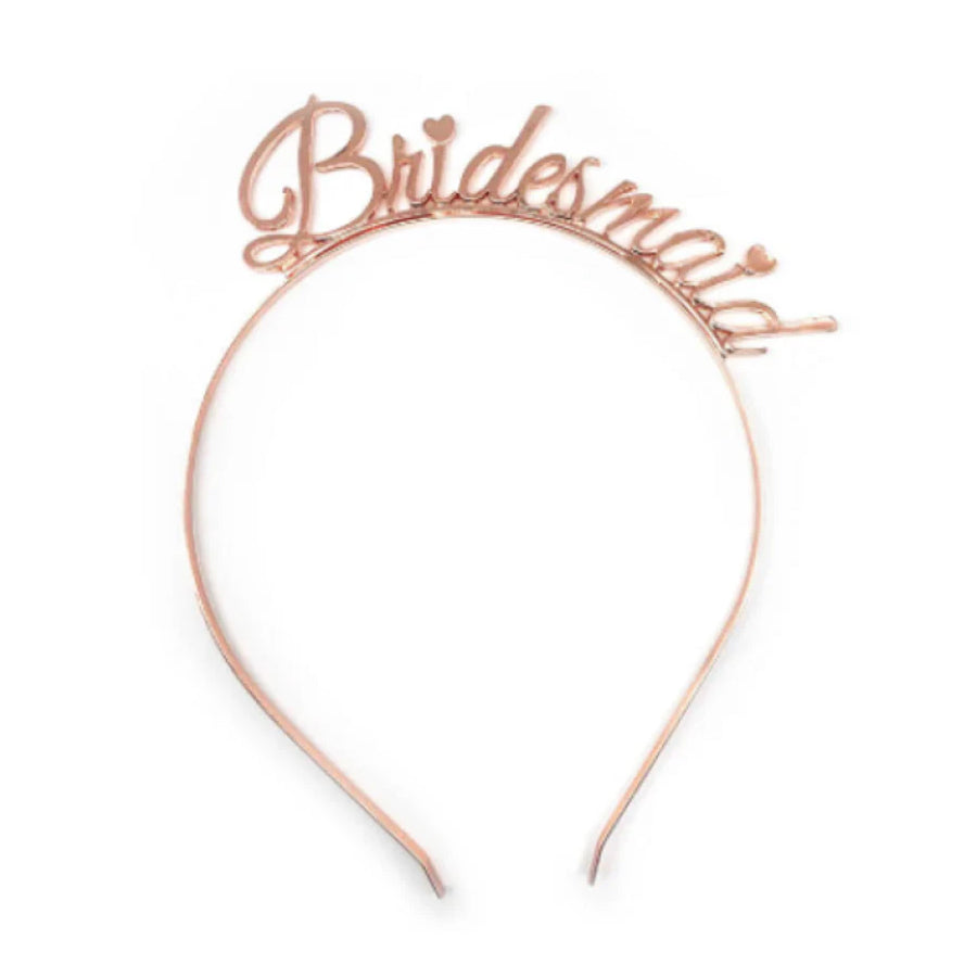 Bridesmaid Headband Deluxe (Rose Gold)