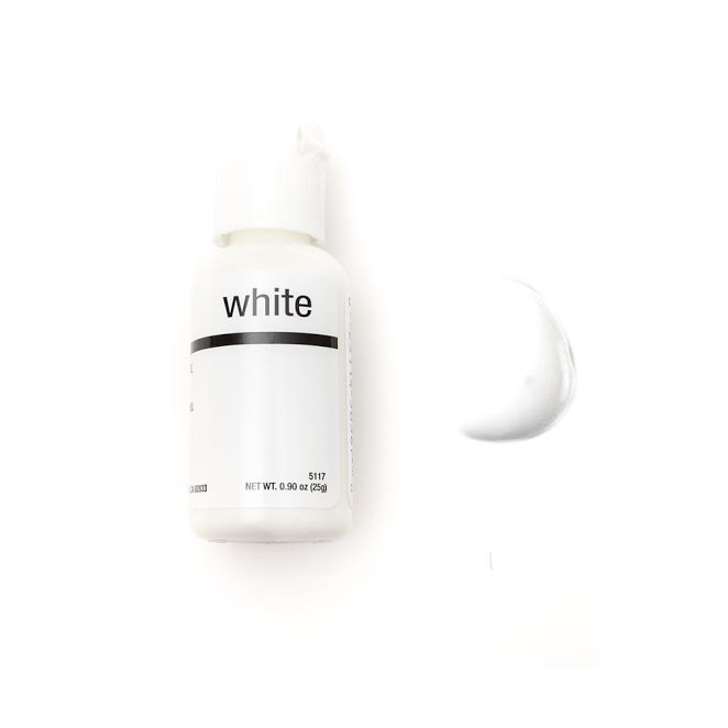 Chefmaster Liqua-Gel BRIGHT WHITE (0.90oz)