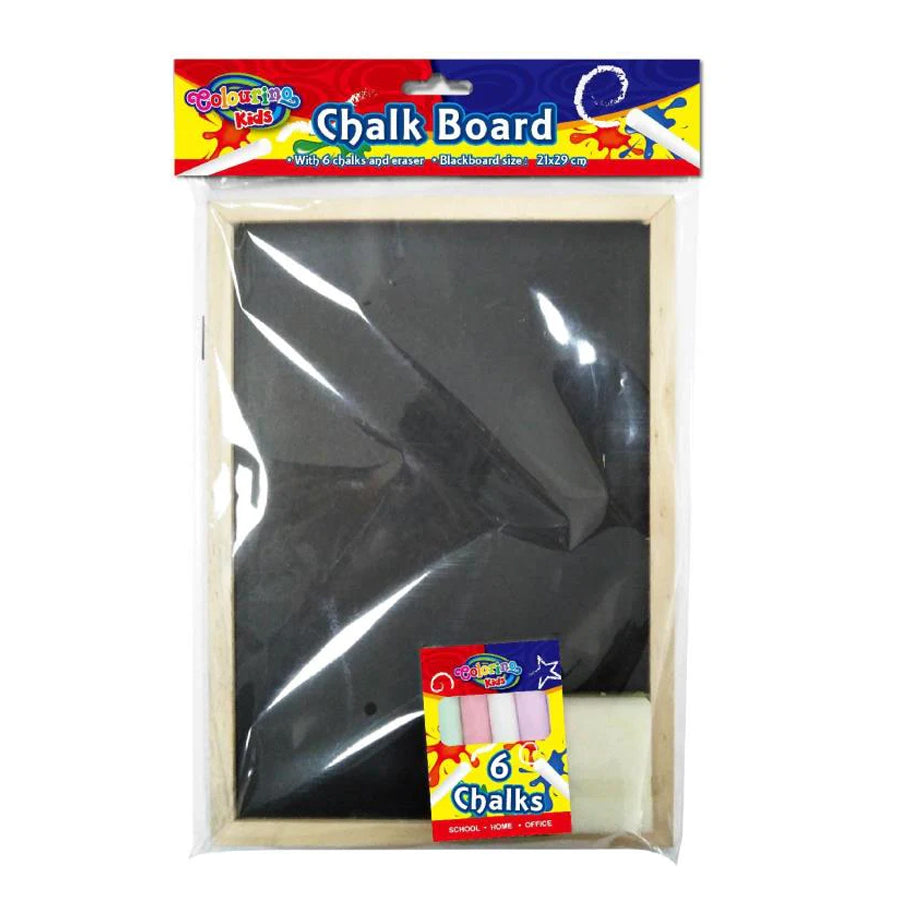 Chalkboard with 6PK Chalk &amp; Duster